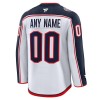 Columbus Blue Jackets Hockeydrakt Custom Fanatics Premium 2024-25 Hvit Borte - Herre